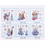 Набор наклеек «Дед Мороз и Снегурочка» 27*20 см, в ассортименте