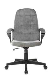 Кресло руководителя Бюрократ CH 002 серый Light-19 крестов. пластик