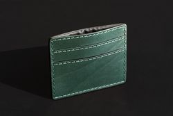 Кардхолдер ЛЮКС из кожи Full Grain Toscana Green