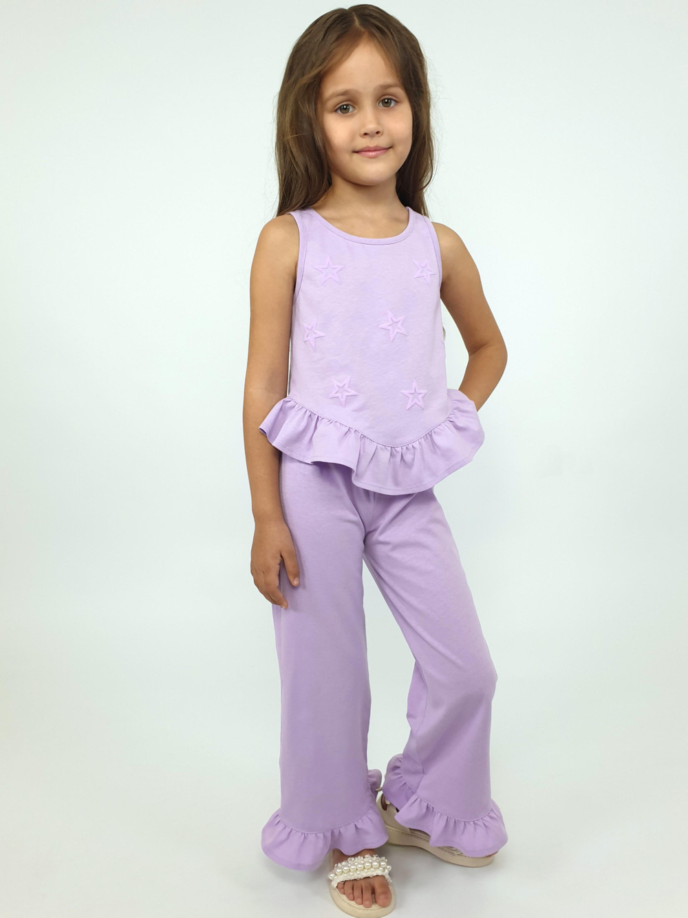 02-147-3 Комплект для девочки (туника+брюки)