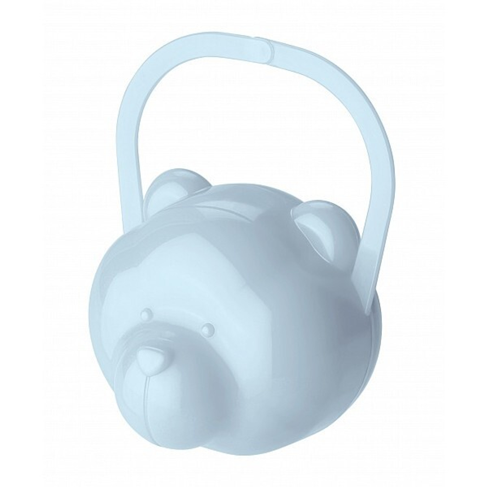 Футляр для детской пустышки "мишка" (светло-голубой)