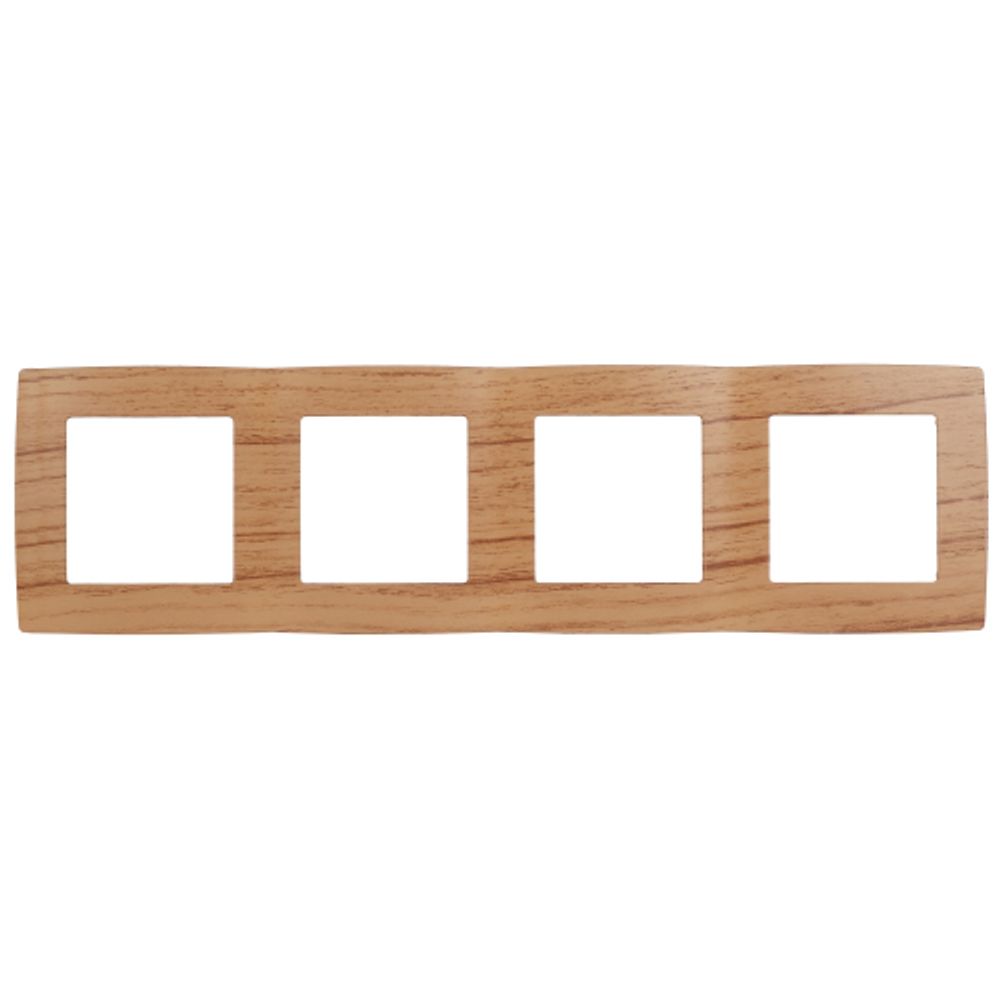 12-5004-09 ЭРА Рамка на 4 поста, Эра12, дуб | Эра 12 Дуб