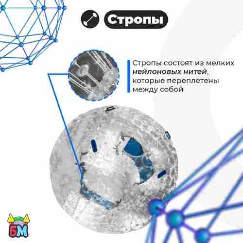 Зорб ТПУ "Капля", диаметр 2.8 м, с усиленными сиденьями