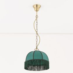 Citilux Базель CL407112 Подвесной светильник с зелёным абажуром