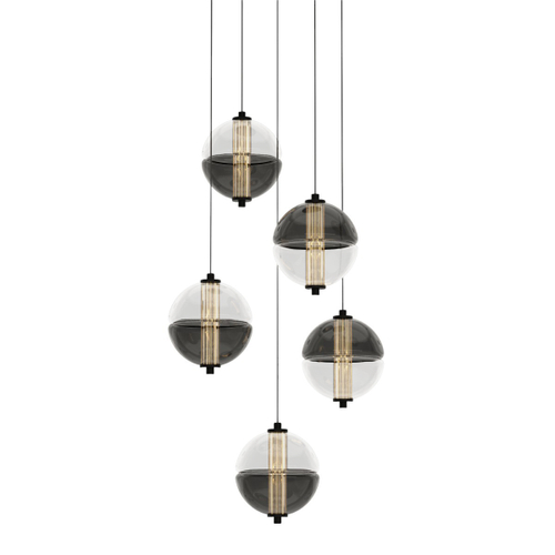 Подвесной светильник MD24022079-5A black/smoky