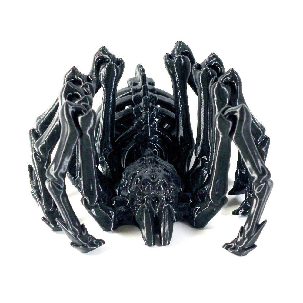 Тарантул, подвижный паук-скелетон, игрушка-антистресс 25 см., чёрный