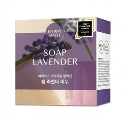 Мыло для лица и тела с экстрактом лаванды Happy Bath Original Collection Lavender Bar Soap, 90г