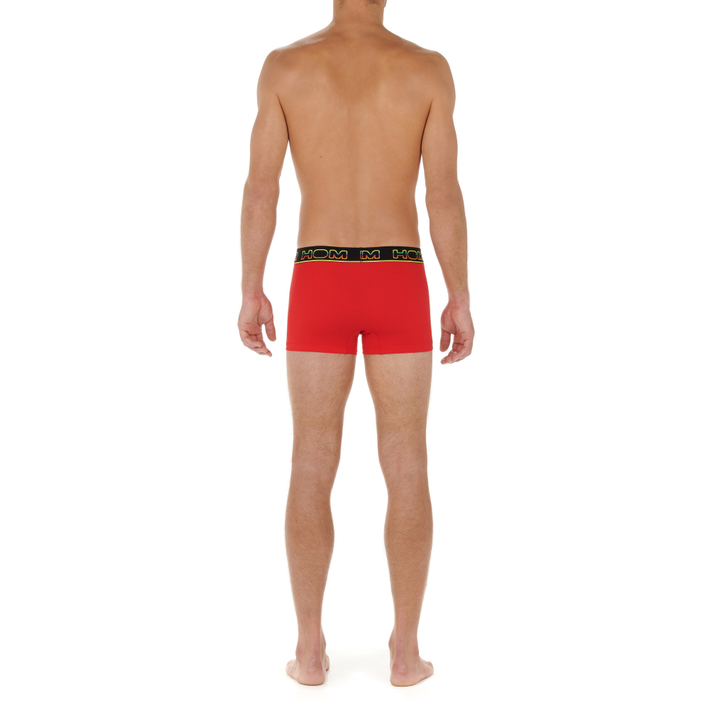 Мужские трусы боксеры набор из 2-х штук (черные, красные) HOM IVANO #2 Boxer Briefs 2p 402664_40D006