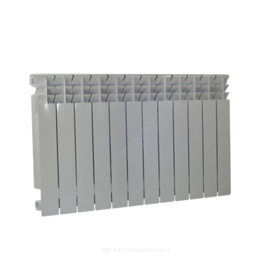 Радиатор алюминиевый Alpha 500 5 секций Qну=925 Вт RAL 9016 (белый) Ogint