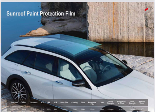 Пленка для панорамных крыш TPU-SK08