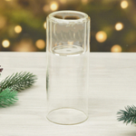 Подсвечник стеклянный 6*15см