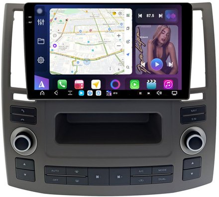 Магнитола для Infiniti FX35, FX45 S50 2006-2008 - FarCar XXL9-9685 монитор 9.5" 2K QLED на Android 13, TS20, 8+256Гб, CarPlay, 4G SIM-слот