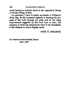 The Metaphysics of Aristotle | John H. M'Mahon