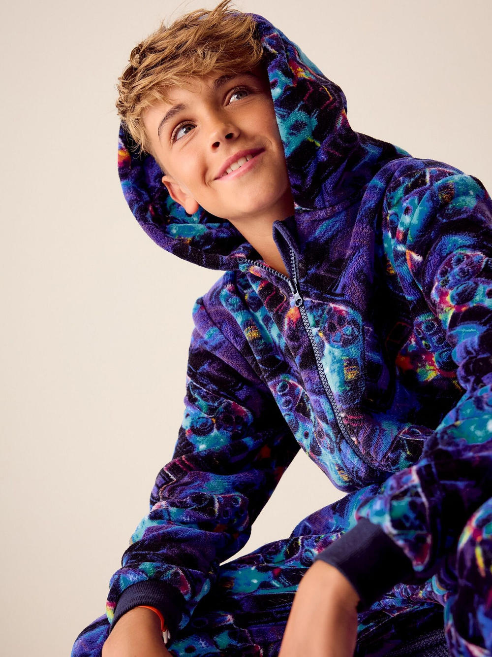 Комбинезон флисовый для мальчика Next E90-760, Синий