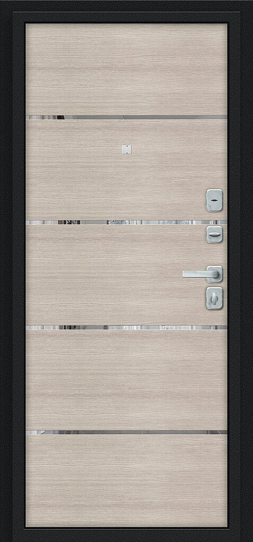 Лайн/BChrome Букле черное/Cappuccino Melinga 205*96 правое