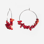 Серьги Crumble RED