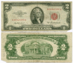 Банкнота США 2 доллара 1953A A 56545390 A. G