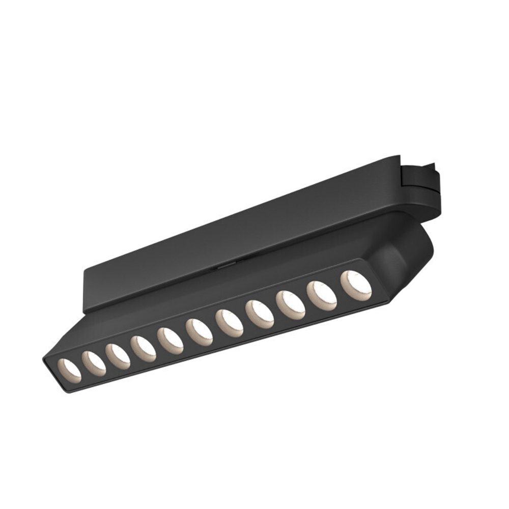 DK5368-BK Светильник для трека Air, серия Grill 2700-6500 со светодиодом, L230*W26*H60мм, 48V DC, 12W, RA?90, 36°, 2700-6500K, IP20, черный, алюминий
