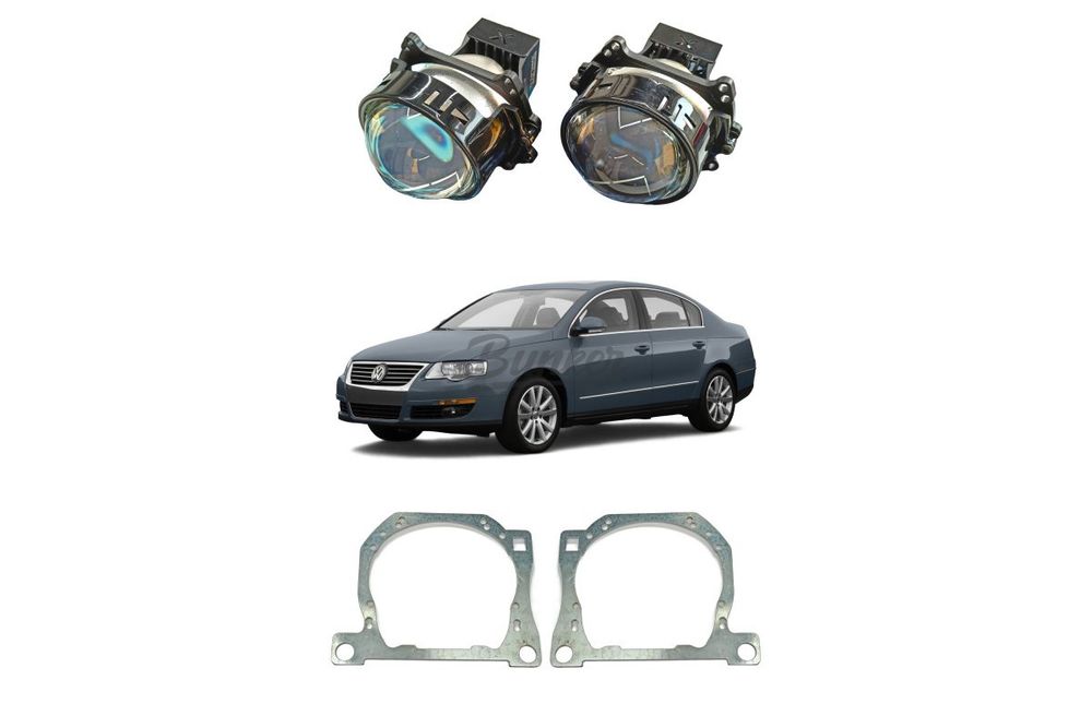 Комплект для замены штатных галогенных линз Volkswagen Passat B6 2005-2010 (Галоген) Тип №2