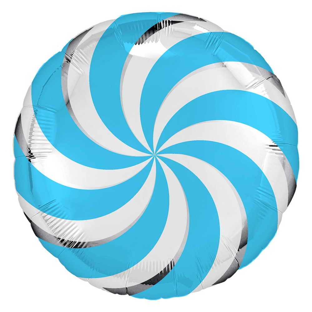 Шар Фольгированный Леденец голубой (Голубой)