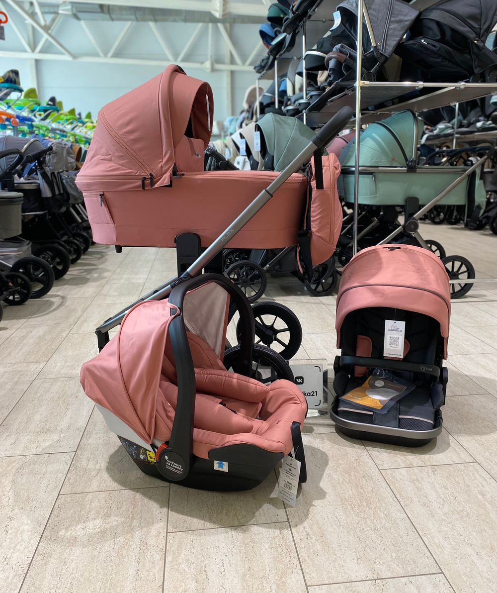 Коляска детская RANT "FLEX PRO" (3в1) RA075 Pink (2023)