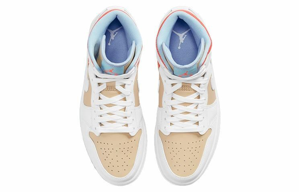 Кроссовки Jordan Air Jordan 1 Mid Sesame (Женская размерная сетка)