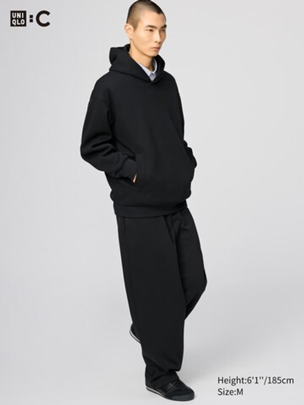 UNIQLO БРЮКИ ШИРОКОГО КРОЯ, ЧЕРНЫЙ