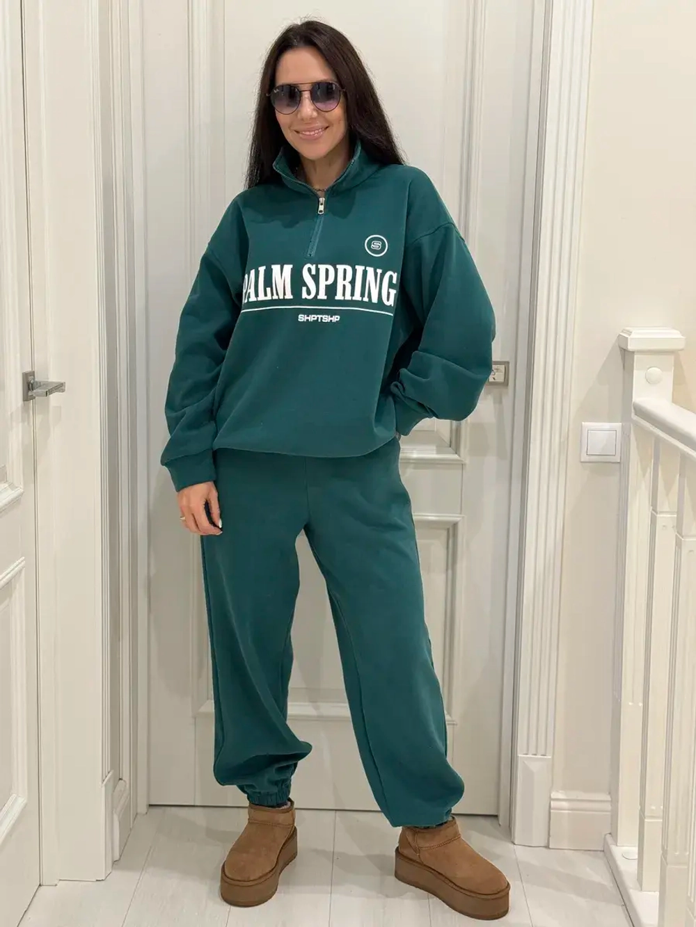 Теплый флисовый спортивный костюм с начесом Palm Spring