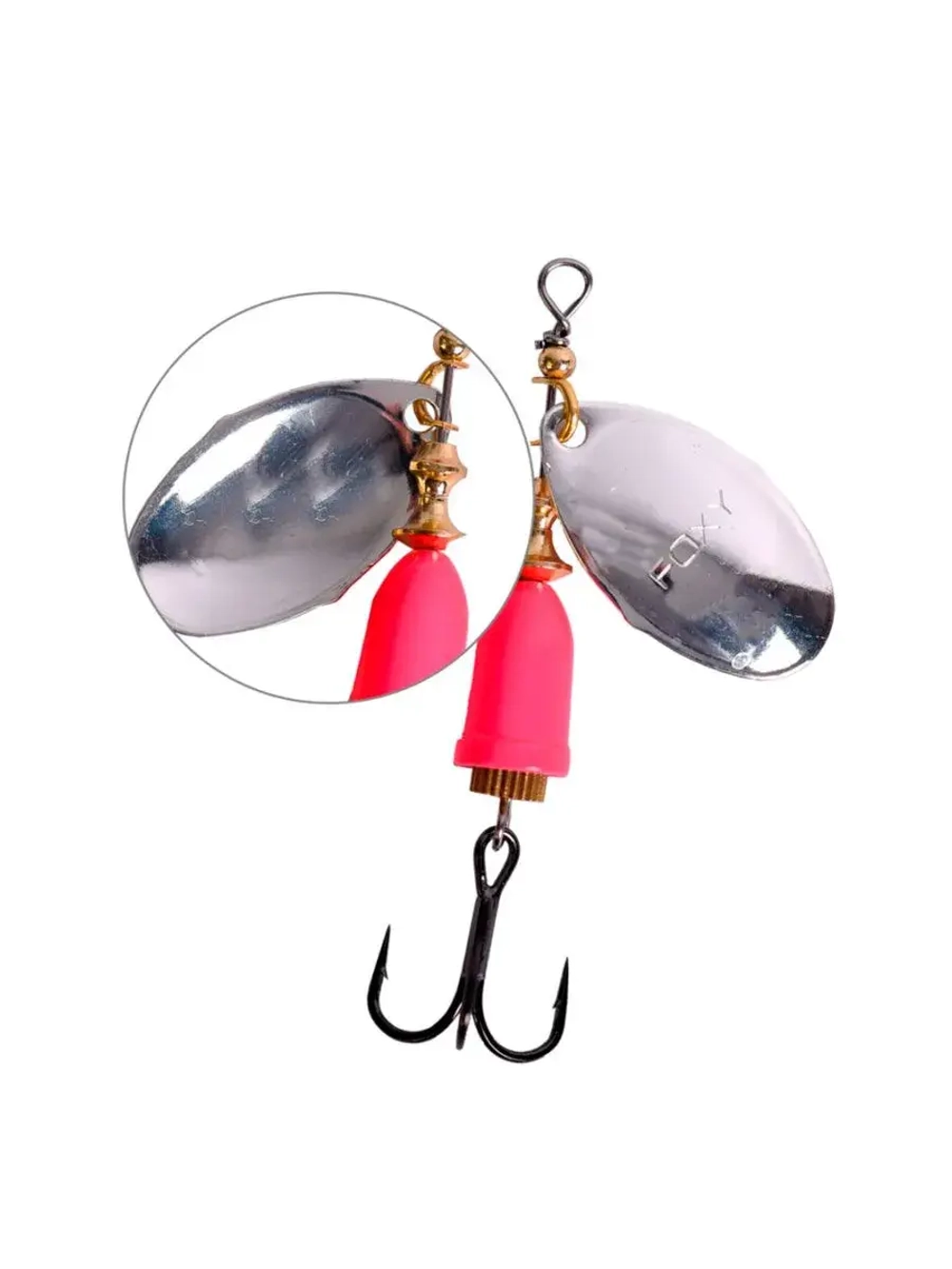 Блесна для рыбалки вращающаяся LureMax Foxy