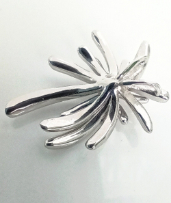 Подвеска "Эстерелла", родированное серебро 925 пробы, с фианитами/Ф