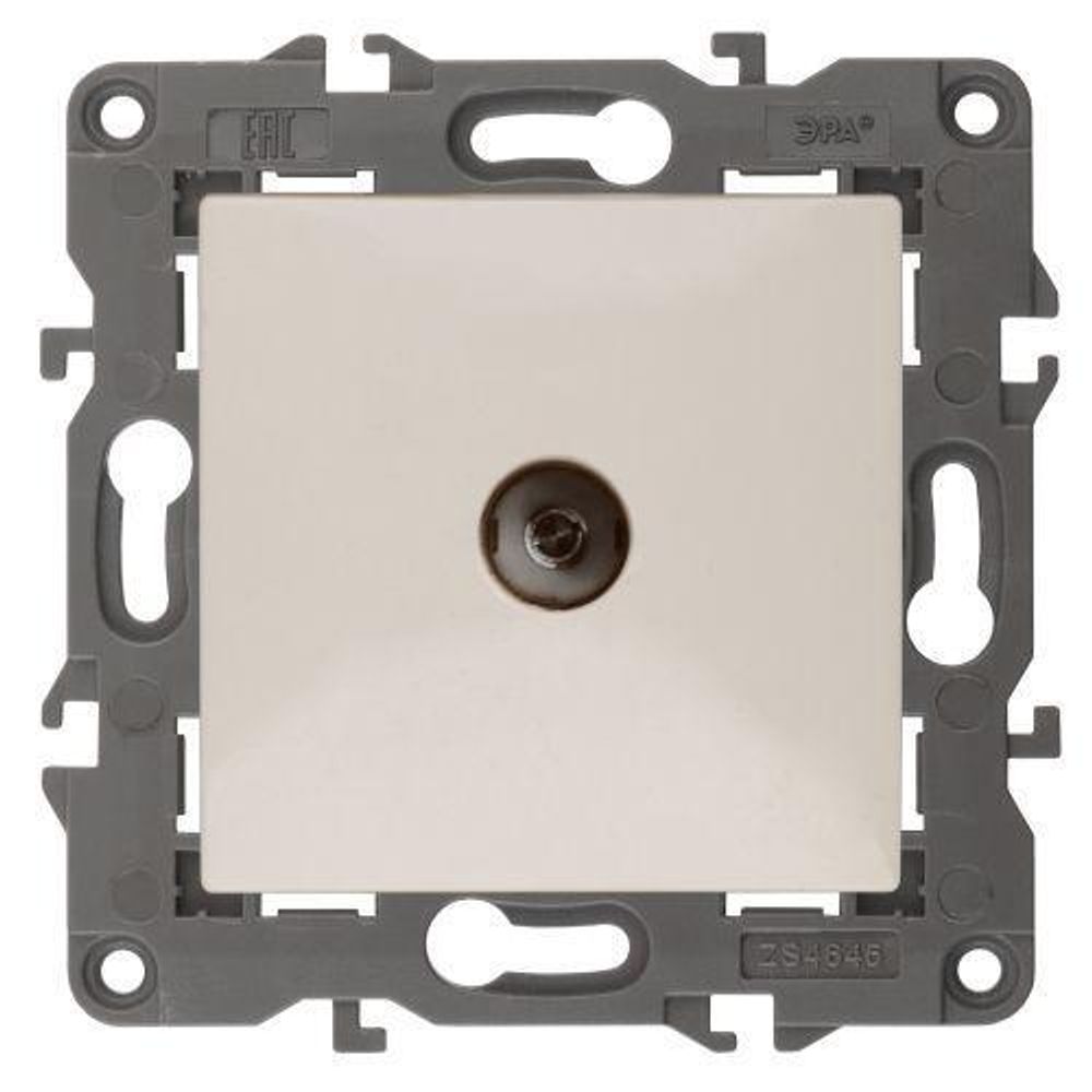 Розетка телевизионная проходная TV Elegance 14-3102-02 IP20 сл. кость Эра Б0034297