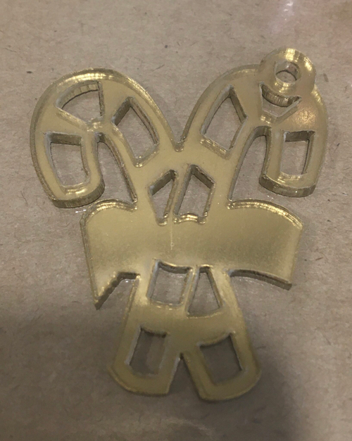 Бирка/ Конфетки 4 см / золото