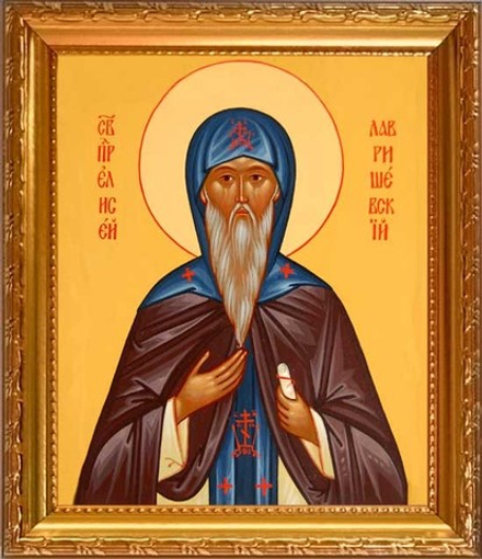 Елисей Лавришевский, преподобный. Икона на холсте.