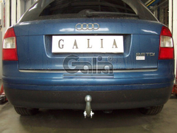 Фаркоп оцинкованный Galia A036A для Audi A4 2000-2007, VW Passat 1996-2005(паспорт и сертификат в комплекте)(без электрики)