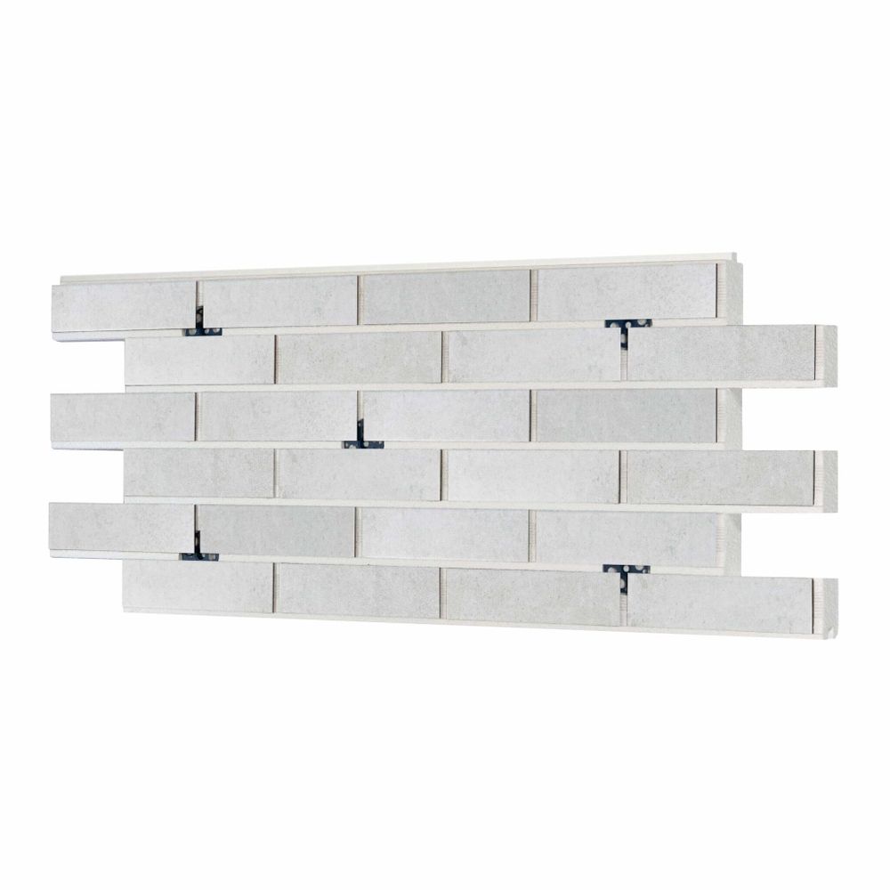 Клинкерная термопанель ППС Керамин Юта 1 Светло-серый 1020х455 мм