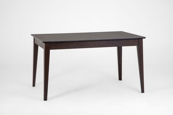 Стол Франк (дуб/нога светлый дуб с чёрной патиной/столешница керамика жемчуг)