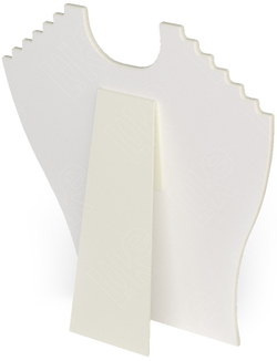 Бюст плоский/резные плечики/гибкая ножка/Н-230 мм.