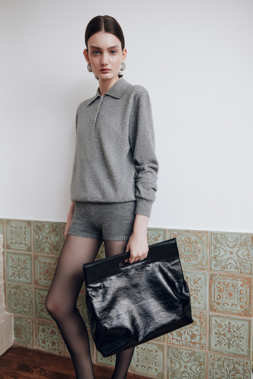 Сумка-клатч LOREN цвета черного янтаря