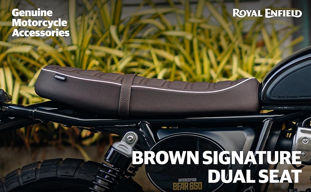 Водительское сиденье Royal Enfield, коричневого цвета, арт. 1990532