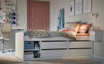 Каркас кровати - SLÄKT /SLАKT IKEA/ СЛЭКТ ИКЕА, 90x200 см, белый