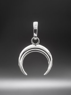 Подвеска месяц серебро 925 пробы