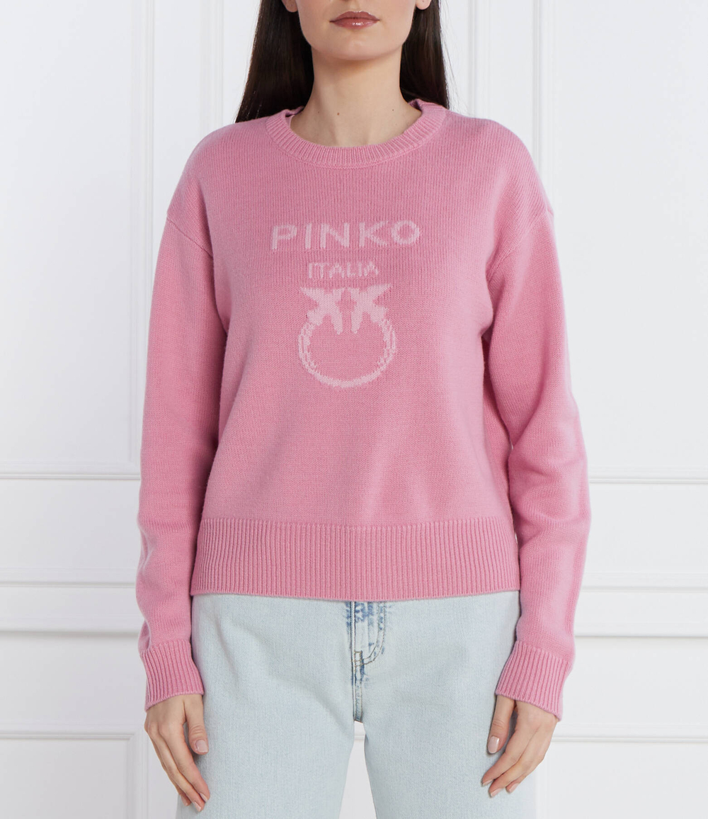 Хлопковый свитер Pinko - розовый(100414 Y7Z4)