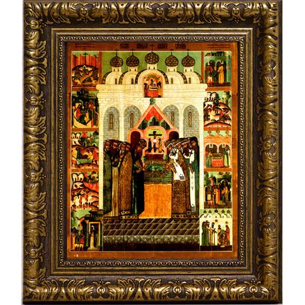 Положение честной ризы Иисуса Христа. Икона на холсте.