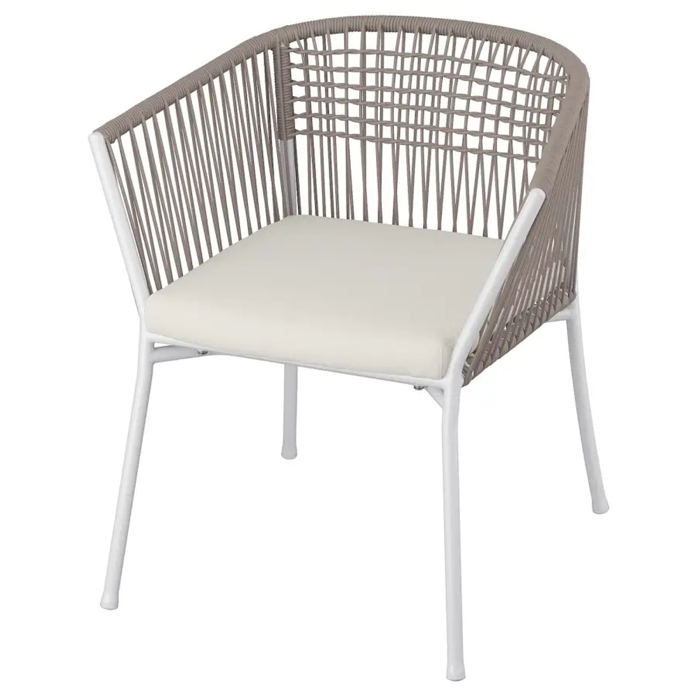 Стул с подлокотниками - IKEA SEGERÖN/SEGERON, 39x73x55см, серый/бежевый, СЕГЕРОН ИКЕА