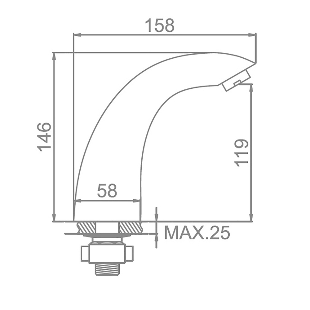 Смеситель для раковины сенсорный L1055-14 Ledeme латунь