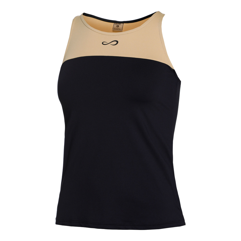Женская теннисная майка Endless Lux Ribbon Tank Top Women - Black, Gold