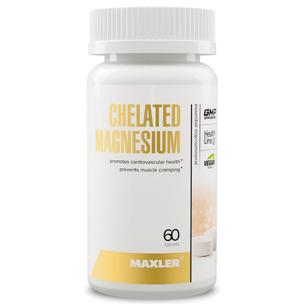 Maxler Chelated Magnesium (Bisglycinate Chelate form) (60 вег. таб.) [M]