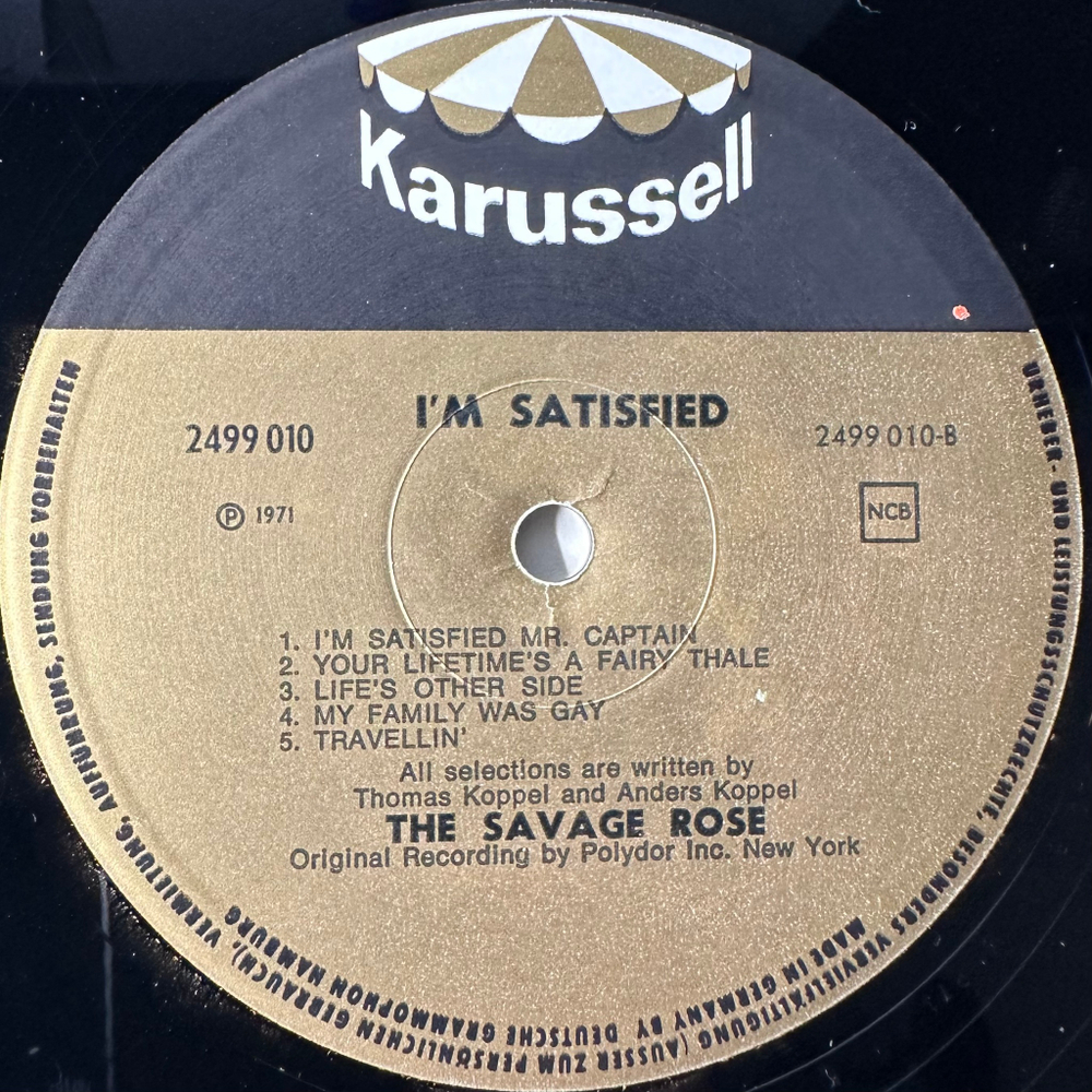 The Savage Rose  – I'm Satisfied (Скандинавия 1971г.)