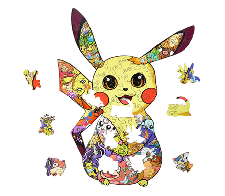 Пазл деревянный "Пикачу"