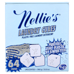 Nellie's, Cubes для стирки, средство для стирки без пластика, без отдушки, 64 загрузок, 960 г (33,9 унции)